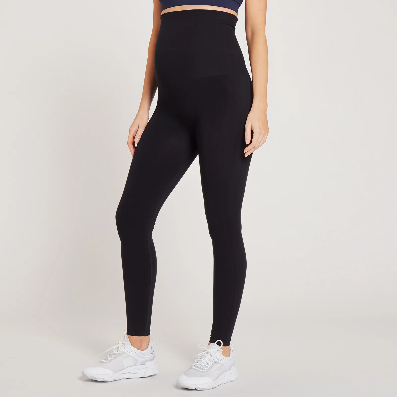 Legginsy poporodowe z kolekcji MP – czarne - XXS Obraz 1