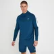 Męska koszulka z suwakiem ¼ z kolekcji Tempo MP – Intense Blue