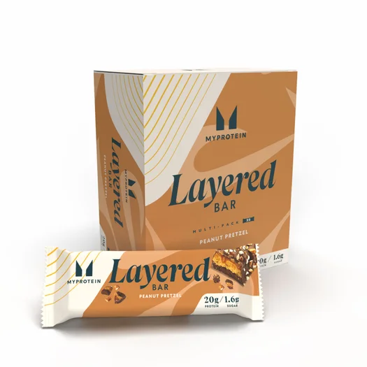 6 Warstwowy Baton Proteinowy - 6 x 60g - Chocolate Peanut Pretzel
