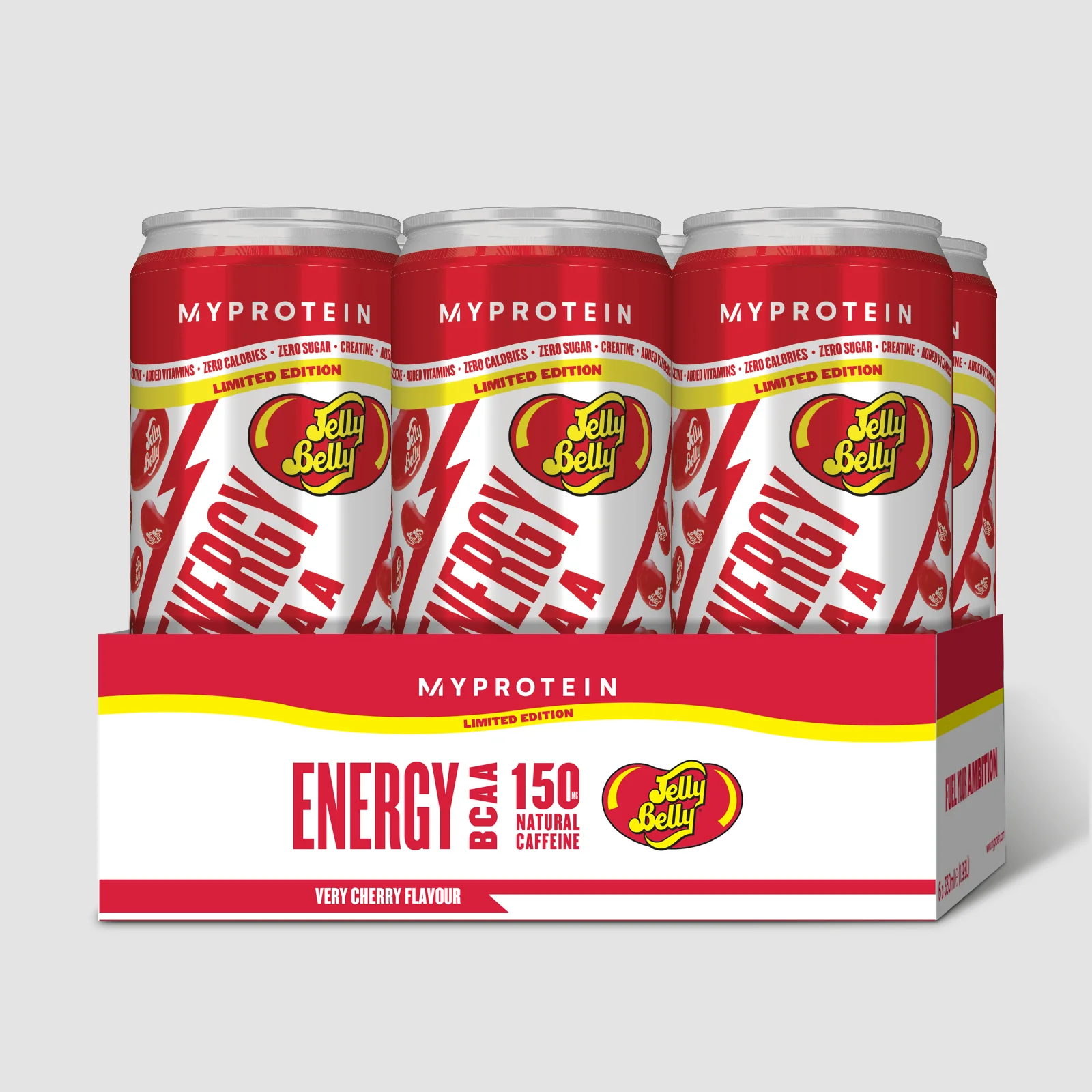 BCAA Energy Drink – Jelly Belly® - 6 x 330ml - Very Cherry Obraz 1