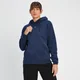 Damska bluza z kapturem z kieszenią kangurką z kolekcji Essentials MP – granatowa