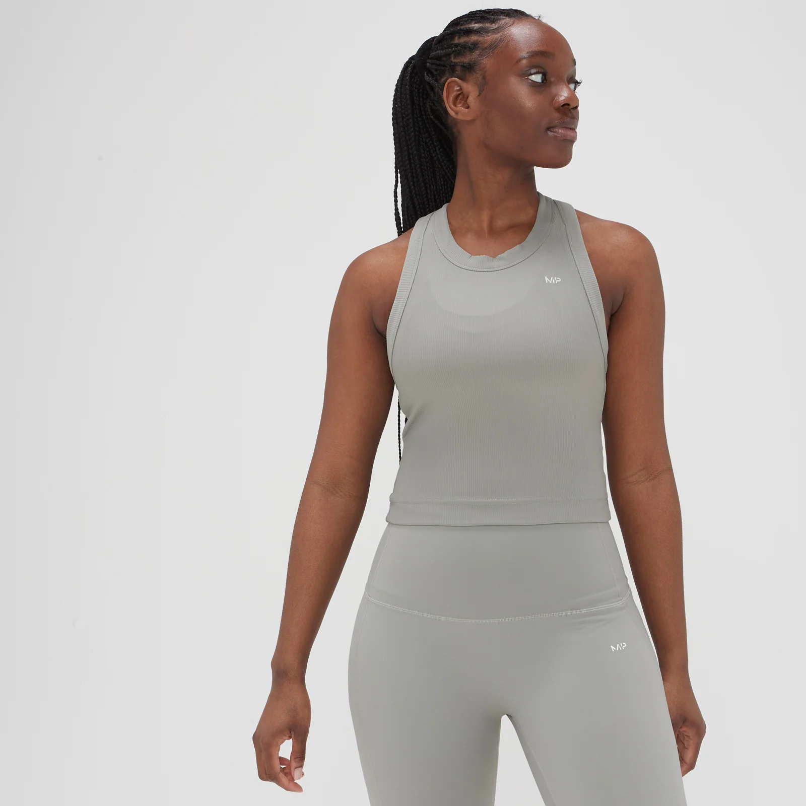 Damska prążkowana koszulka bez rękawów z kolekcji Adapt MP – Storm - XXS Obraz 1