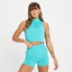 Damska bezszwowa koszulka bez rękawów z kolekcji Tempo Tonal MP – Bright Turquoise