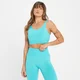 Damski bezszwowy stanik sportowy z kolekcji Tempo Tonal MP – Bright Turquoise