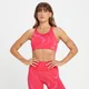 Damski bezszwowy stanik sportowy z kolekcji Tempo Wave MP – Rouge Red