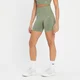 Damskie bezszwowe spodenki rowerowe z kolekcji MP Shape – Washed Jade