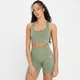 Damski bezszwowy stanik sportowy z kolekcji Shape MP – Washed Jade