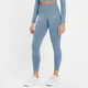 Damskie legginsy bezszwowe 7/8 z kolekcji Shape MP – Pebble Blue