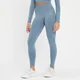 Damskie legginsy bezszwowe z kolekcji Shape MP – Pebble Blue