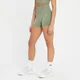 Damskie bezszwowe krótkie spodenki z kolekcji Shape MP – Washed Jade