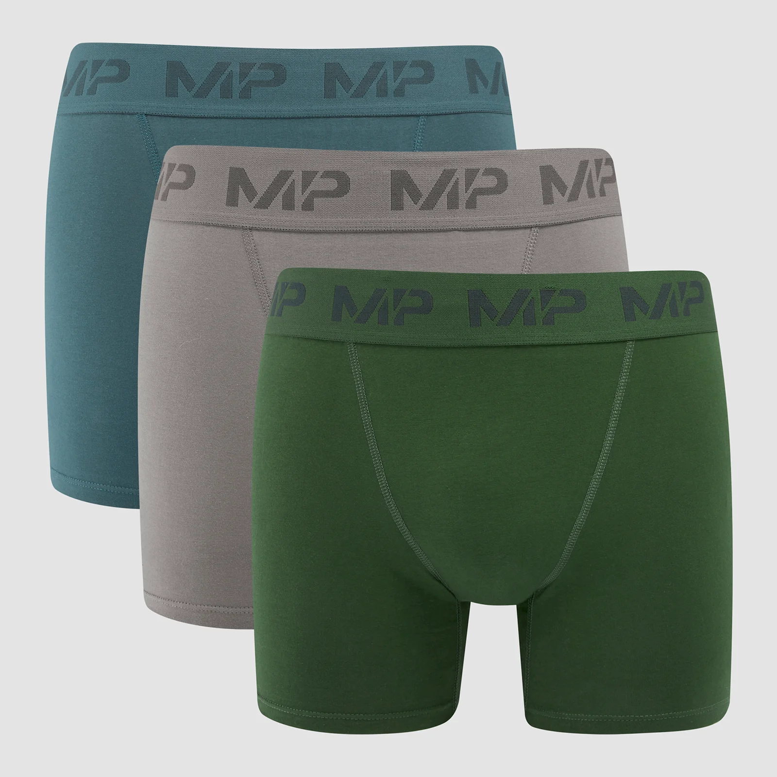 Męskie bokserki z kolekcji MP (trójpak) – Carbon / Smoke Blue / Dark Green - XXS Obraz 1