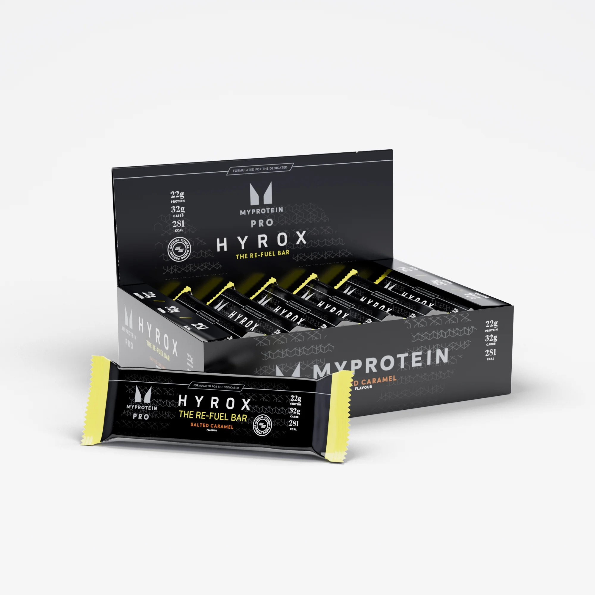 THE Re-Fuel Bar – edycja HYROX - 12 x 80g - Słony Karmel Obraz 1