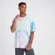 T-shirt oversize z kolekcji Crayola Tie Dye MP – biały/multi
