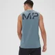 Męski podkoszulek z obniżonymi wycięciami na ramiona z kolekcji Grit Graphic MP – Pebble Blue
