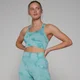 Damski bezszwowy stanik sportowy z kolekcji Shape MP – Dusk Blue z efektem tie-dye