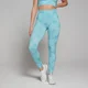 Damskie legginsy bezszwowe z kolekcji Shape MP – czarne z efektem tie-dye