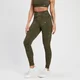 Damski bezszwowe legginsy ze wzorem z kolekcji Adapt MP – Olive Green