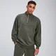 Męska bluza z suwakiem ¼ z kolekcji Rest Day MP – Taupe Green