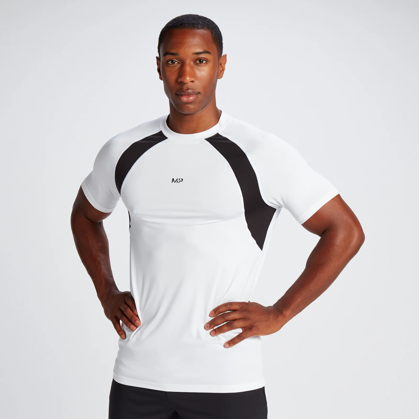 Męski T-shirt z kolekcji Tempo MP – biały - XS Obraz 1