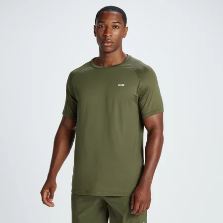 Męski T-shirt z krótkim rękawem z kolekcji Training MP – Olive Green