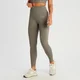 Damskie bezszwowe legginsy z prążkowanej tkaniny z kolekcji Tempo MP – Deep Taupe