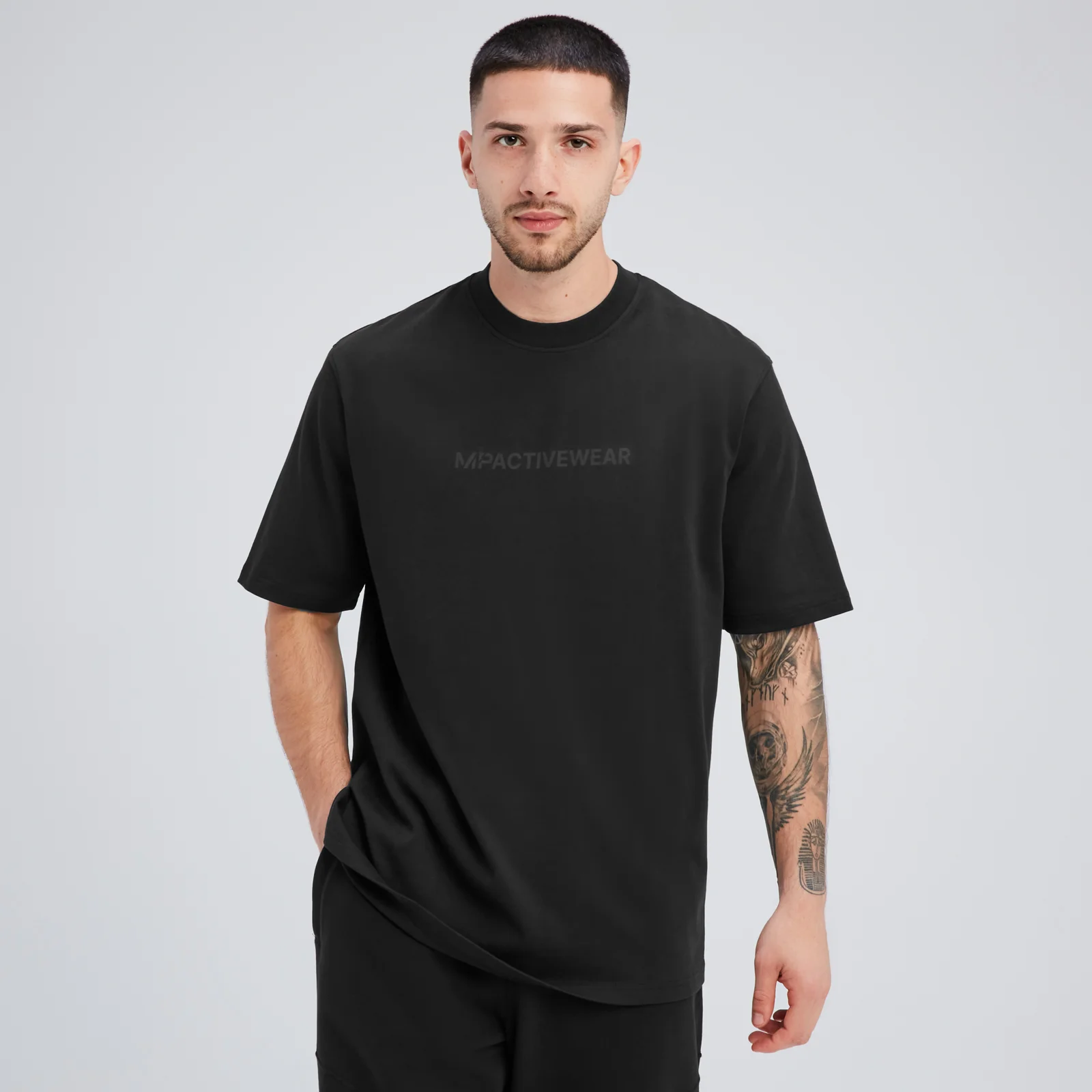 Męski T-shirt oversize z kolekcji Rest Day MP – czarny - XS Obraz 1
