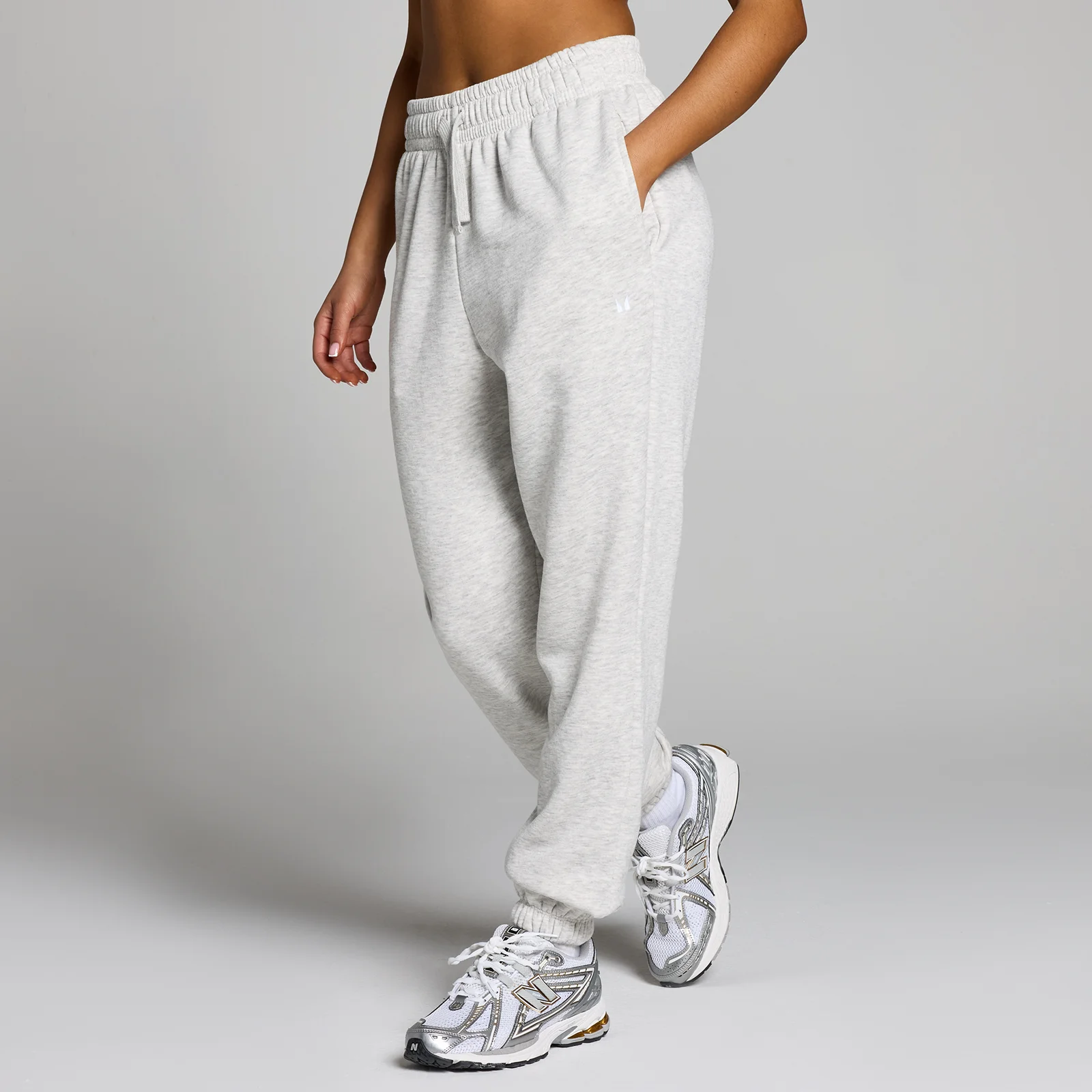 Damskie joggery z kolekcji Basics MP – Light Grey Marl - S Obraz 1
