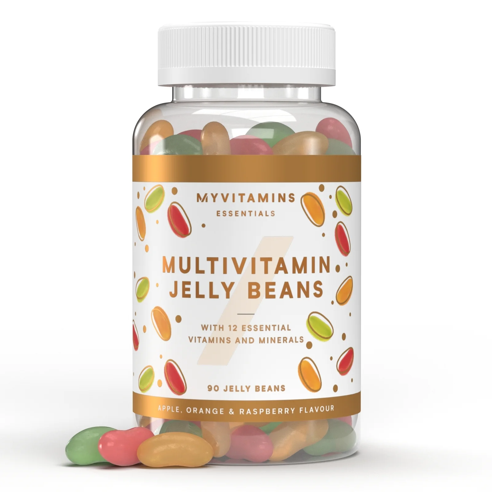 Multivitamin Jelly Beans - 30servings - Apple, Orange & Raspberry Obraz 1