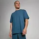 Męski T-shirt oversize z efektem sprania z kolekcji Tempo MP – Washed Navy