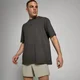 Męski T-shirt oversize z efektem sprania z kolekcji Tempo MP – Washed Black