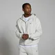 Męska bluza z kapturem zapinana na suwak uszyta z grubej tkaniny z kolekcji Lifestyle MP – Light Grey Marl