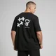 Męski T-shirt oversize z nadrukiem z kolekcji Tempo MP – czarny