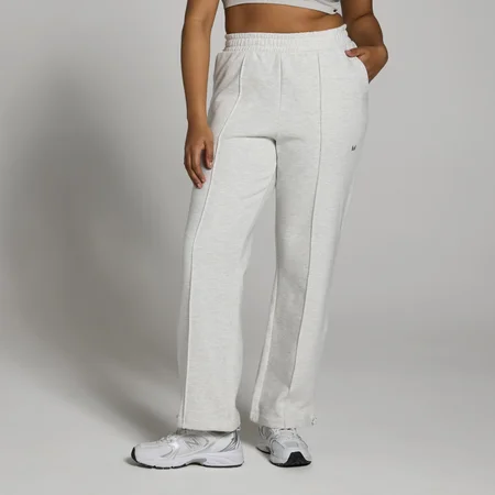 Damskie joggery uszyte z grubej tkaniny z kolekcji Lifestyle MP – Light Grey