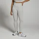 Damskie prążkowane legginsy z kolekcji Lifestyle MP – Light Grey