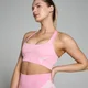 Damski bezszwowy stanik sportowy z kolekcji Tempo Ultra Geometric MP – Blossom Pink