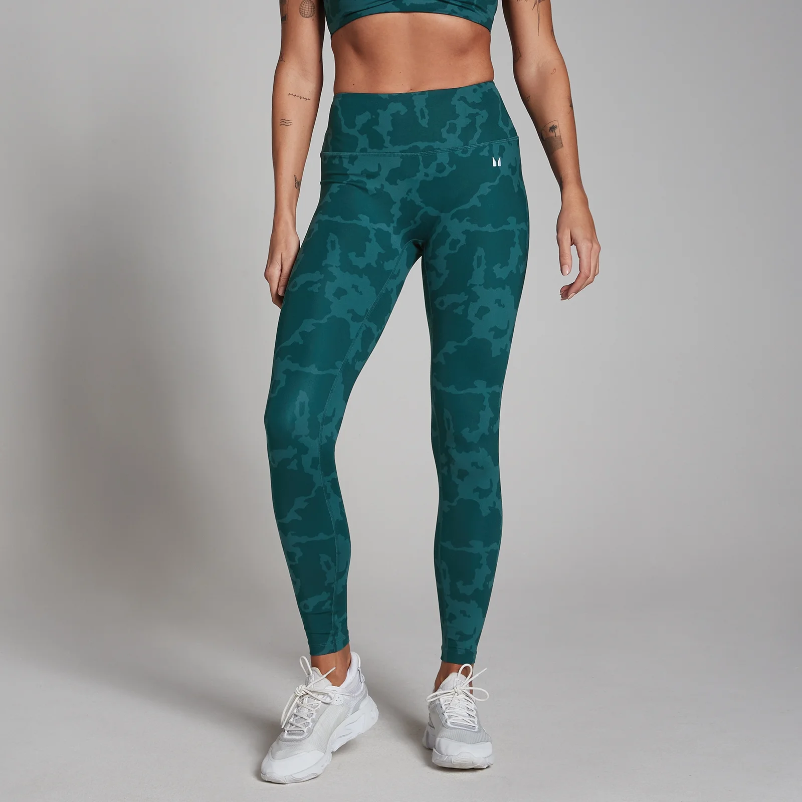 Damskie legginsy z kolekcji Tempo Abstract MP – Marine Blue - XS Obraz 1