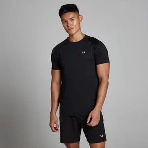 Męski T-shirt z krótkim rękawem z kolekcji Training MP – czarny - Size XXS
