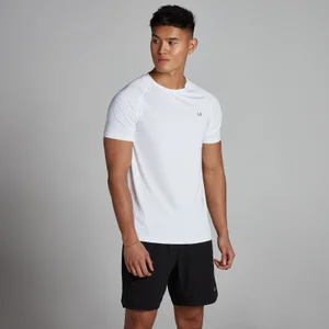 Męski T-shirt z krótkim rękawem z kolekcji Training MP – biały - Size L