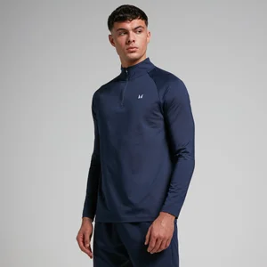 Męska bluza z suwakiem ¼ z kolekcji Training MP – granatowa - Size XXS