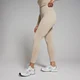 Damskie legginsy bezszwowe o długości 7/8 z kolekcji Shape MP – Sandstone