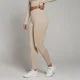 Damskie legginsy bezszwowe z kolekcji Shape MP – Sandstone