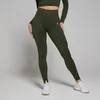 Damskie legginsy bezszwowe z kolekcji Shape MP – Forest Green
