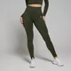 Damskie legginsy bezszwowe z kolekcji Shape MP – Forest Green