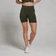 Damskie bezszwowe spodenki rowerowe z kolekcji Shape MP – Forest Green