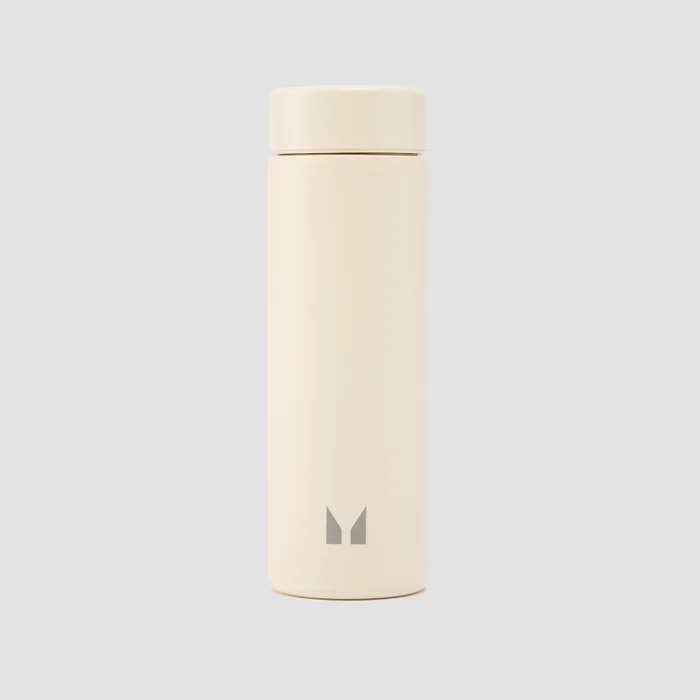 Duża metalowa butelka na wodę – Natural Cream