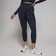 Damskie legginsy bezszwowe o długości 7/8 z kolekcji Shape MP – granatowe