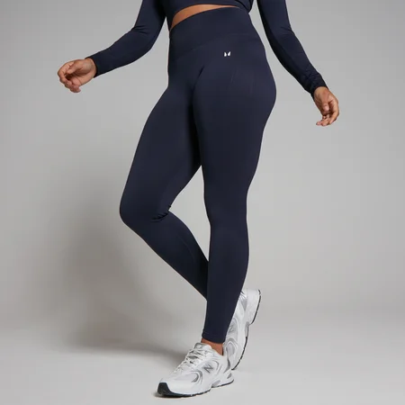 Damskie legginsy bezszwowe z kolekcji Shape MP – granatowe