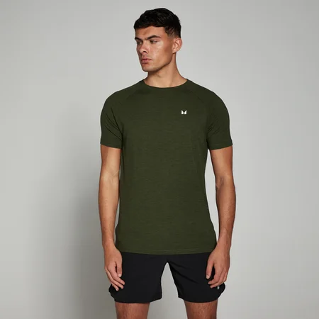 Męski T-shirt z krótkim rękawem z kolekcji Performance MP – Army Green Marl