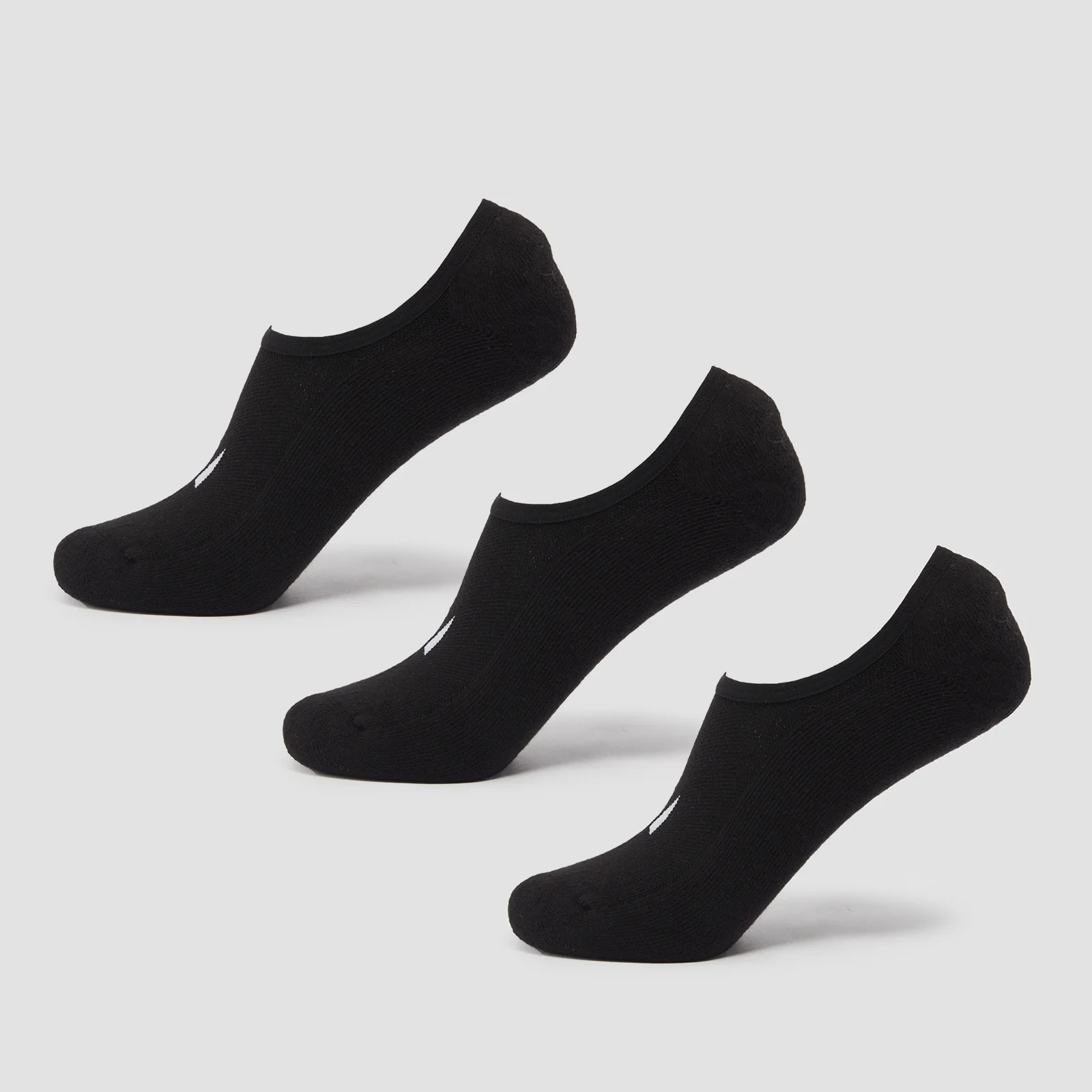 MP Unisex Invisible Socks (3 Pack) - Black - UK 6-8 Obraz 1