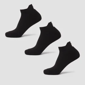 Krótkie skarpetki z kolekcji MP Unisex (trójpak) – czarne - Size UK 9-11